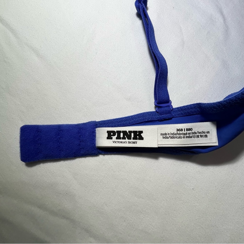 PINK Victoria's Secret Wear Everywhere Lightly Lined Tshirt Bra 36B Cornflower - Picture 5 of 11